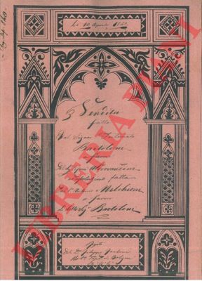 Bartoloni / Aldrovandini / Melchioni - - Vendita di una casa a Bologna sita in via Cantarana numero 665 per scudi 450 e assoluzione di pagamento