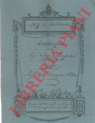 Negrini / Aldini - - Assoluzione di pagamento di scudi 400 per un podere posto nel Comune di Marano, di cui ne vengono riscossi solo 200