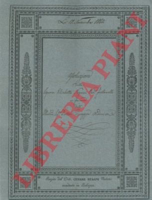 Negrini / Aldini - - Assoluzione di pagamento dei restanti scudi 200 per un podere posto nel Comune di Marano