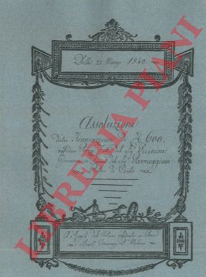 Piccinini / Parmeggiani - - Assoluzione dietro francazione di scudi 600 residuo prezzo per un predio