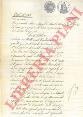Fratelli Galanti - - Divisione di un podere detto Monte di Sopra, in frazione di Pieve di Sant'Andrea nel Comune di Casal Fiumanese