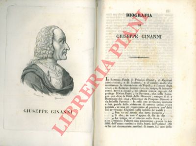HERCOLANI Antonio - - Biografia di Giuseppe Ginanni.