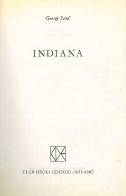 SAND George - - Indiana.