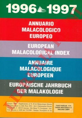 - - Annuario Malacologico Europeo. 1996-1997.