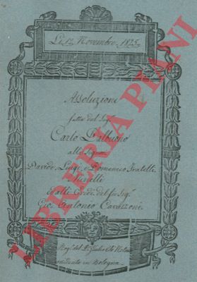 Dalbuono / Minelli / Cavazzoni - - Assoluzione di pagamento di una casa in Via del Pratello al numero civico 1096 nel Comune di Bologna