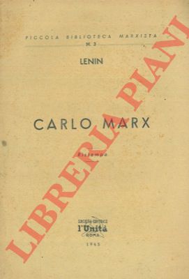 LENIN - - Carlo Marx.