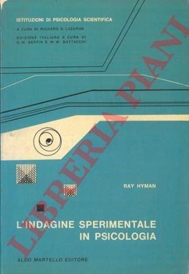 HYMAN Ray - - L'indagine sperimentale in psicologia.