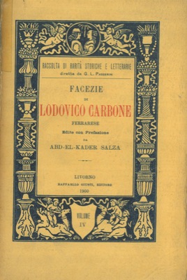 CARBONE Lodovico - - Facezie. Pref. di Abd-El-Kader Salza.