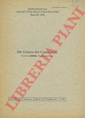 SCHILDER F.A. - - Die Genera der Cypraeacea.