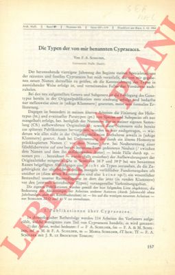 SCHILDER F.A. - - Die Typen der von mir benannten Cypraeacea.