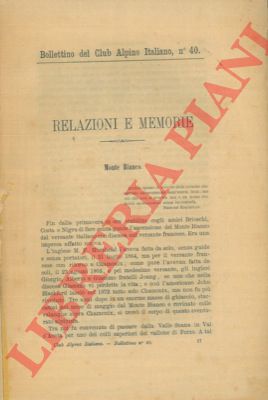 - - Bollettino del Club Alpino Italiano. Anno 1879. Vol. XIII. n 40.