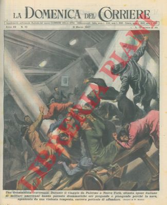 MOLINO W. - - Nave su cui viaggiavano ottanta spose italiane di militari americani veniva squassata da una violenta tempesta.