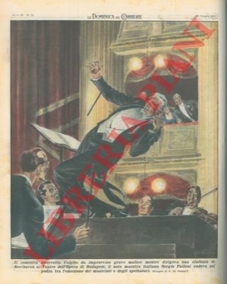 DE GASPARI G. - - Colpito da improvviso grave malore mentre dirigeva una sinfonia di Beethoven, il maestro Sergio Failoni cadeva sul podio.