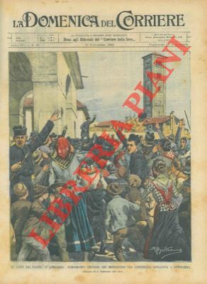 BELTRAME A. - - Democratici cristiani impediscono una conferenza socialista a Icino-Erba. (Due preti guidano la folla)