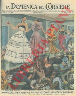 MOLINO W. - - Sfilata di strani modelli femminili che stanno fra l'ottocentesco, l'atomico e il carnevalesco.