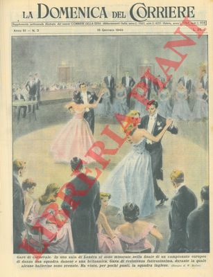 MOLINO W. - - Gara di danza tra una squadra danese e una britannica svoltasi in una sala di Londra.