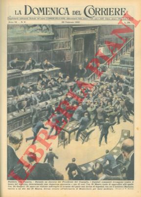 MOLINO W. - - Durante un discorso del Presidente del Consiglio, i deputati comunisti irrompono contro il banco del Governo.