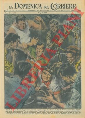 DE GASPARI G. - - Aggressione contro Gino Bartali, capo della squadra italiana, durante la prima tappa dei Pirenei, al Giro di Francia.