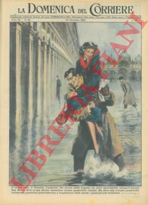DE GASPARI G. - - A causa dell'acqua alta, a Venezia, dove non c'erano passerelle, alcuni volenterosi traghettavano sulle spalle i passanti pi frettolosi.