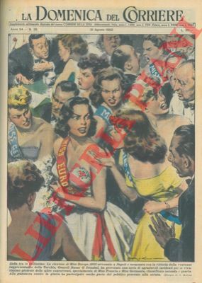 MOLINO W. - - Sgradevoli incidenti in seguito all'elezione di Miss Europa per le proteste delle ragazze classificate seconda e quarta.