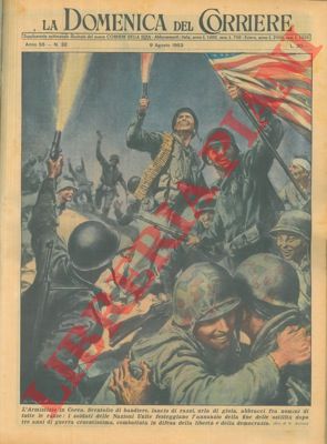 MOLINO W. - - I soldati delle Nazioni Unite festeggiano l'annuncio della fine delle ostilit dopo tre annni di guerra cruentissima.