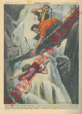 MOLINO W. - - Bimbo cade dalla passerella sulle cascate del Nardis in Val di Genova.