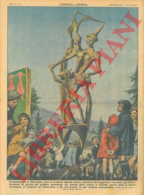 MOLINO W. - - Il monumento a Pinocchio, che sar eretto a Collodi.