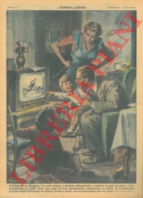 MOLINO W. - - Cominciano in Italia le trasmissioni TV da Milano, Torino e Roma con un programma unificato.