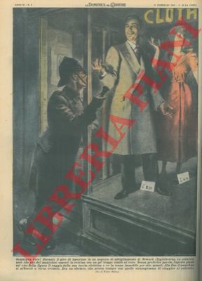 MOLINO W. - - Ubriaco finge di essere un manichino per sfuggire a un polizotto, ma esso gli punta la torcia e dopo un p l'ubriaco sviene.
