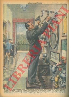 MOLINO W. - - Bartali, ormai quarantenne, appende la bicicletta a un chiodo dopo ventiquattro anni di straordinaria carriera.