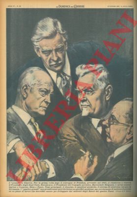 MOLINO W. - - Il Presidente del Consiglio sovietico e i primi ministri inglese e francese riuniti a Ginevra.