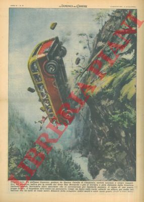 MOLINO W. - - Tragedia al Gran S.Bernardo: pullman precipita in burrone.