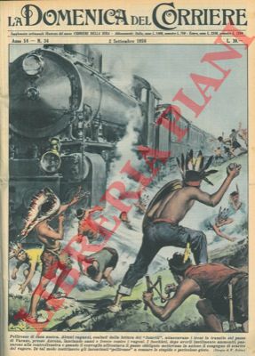 MOLINO W. - - Ragazzi esaltati dalla lettura dei fumetti attaccano i treni lanciando sassi e frecce contro i vagoni.