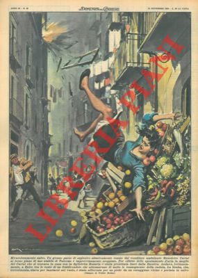 MOLINO W. - - A Palermo un grosso pacco di esplosivo abusivamente tenuto da un venditore ambulante, scoppiava improvvisamente.