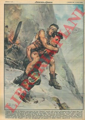 FERRARI R. - - Aereo precipita contro la parete della conca del Pr, in Val Pellice, Piemonte.