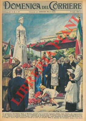 MOLINO W. - - A Messina  stato inaugurato un monumento alla sovrana che si prodig a favore della popolazione allorch la citt, nel dicembre 1908, fu distrutta dal terremoto.
