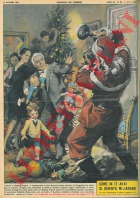 MOLINO W. - - Fotoreporter va a casa di Charles Chaplin vestito da Babbo Natale per riuscire a scattargli una fotografia.