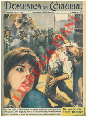MOLINO W. - - Durante una ripresa di un film, mentre Jean Sorel cade fucilato, la moglie sviene per la verosimiglianza della scena.
