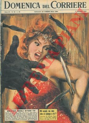 MOLINO W. - - Liana Orfei veniva colpita da un coltello lanciato da un giocoliere che con lei stava provando un numero.