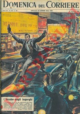 MOLINO W. - - In una strada di New York, congestionata dalla febbre natalizia, postino si mette a risalire il fiume di auto, balzando di macchina in macchina.