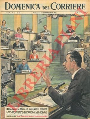 MOLINO W. - - Gli italiani chiedono all'on. Moro di spiegarsi con parole pi semplici per chiarire i loro dubbi.