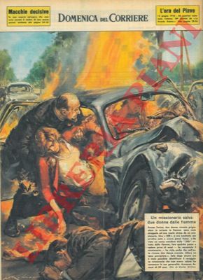 MOLINO W. - - A Torino un missionario salva due donne rimaste imprigionate in un'auto in fiamme in seguito a un incidente.