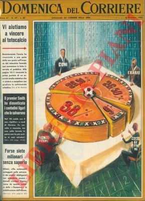 MOLINO W. - - L'erario rinuncia a una parte della sua quota sull'incasso del totocalcio facendo aumentare la fetta riservata al pubblico.