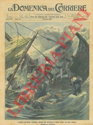BELTRAME A. - - Naufragio, causato dal monsone, di operai italiani nel mare Indiano.