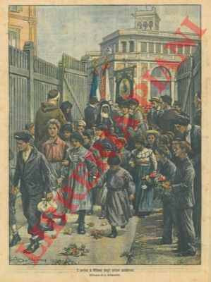 BELTRAME A. - - L'arrivo a Milano degli orfani calabresi.