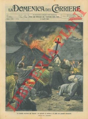 BELTRAME A. - - Eruzione del Vesuvio:  la gente dei paesi minacciati in preghiera.