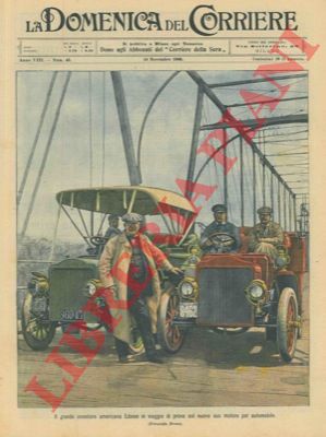 BELTRAME A. - - Edison in viaggio di prova col suo nuovo motore per automobile.