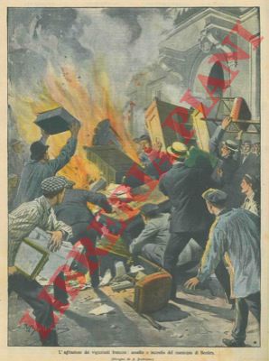 BELTRAME A. - - Vignaioli francesi assaltano e incendiano il municipio di Beziers.