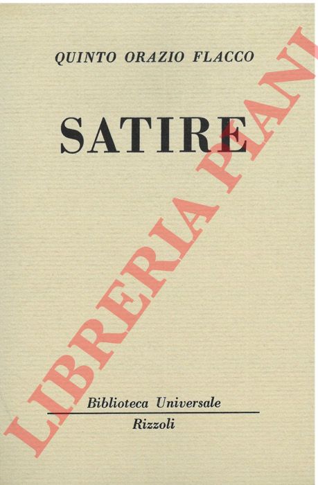 FLACCO Quinto Orazio - - Satire.