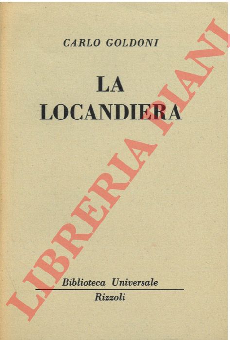 GOLDONI Carlo - - La locandiera.
